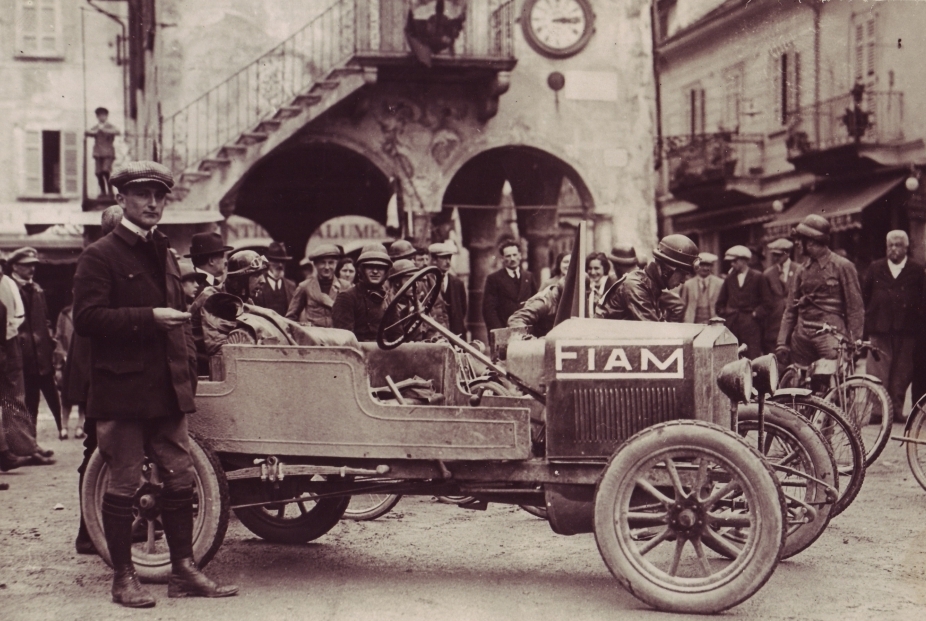Orta, Amedeo Peano con la FIAM alla coppa del cusio. 24 maggio 1925